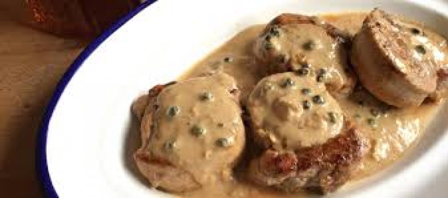 Loin with pepper sauce